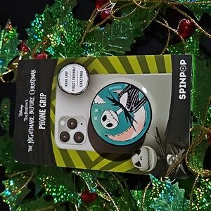 Disney 🎁 Tim Burton's Nightmare B4 Christmas Phone Grip by SpinPop  New in Pkg
